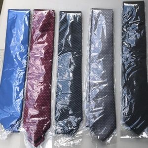 Lot of 5 mixed color ties